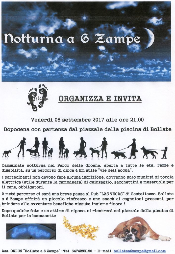 eventi bollate a 6 zampe