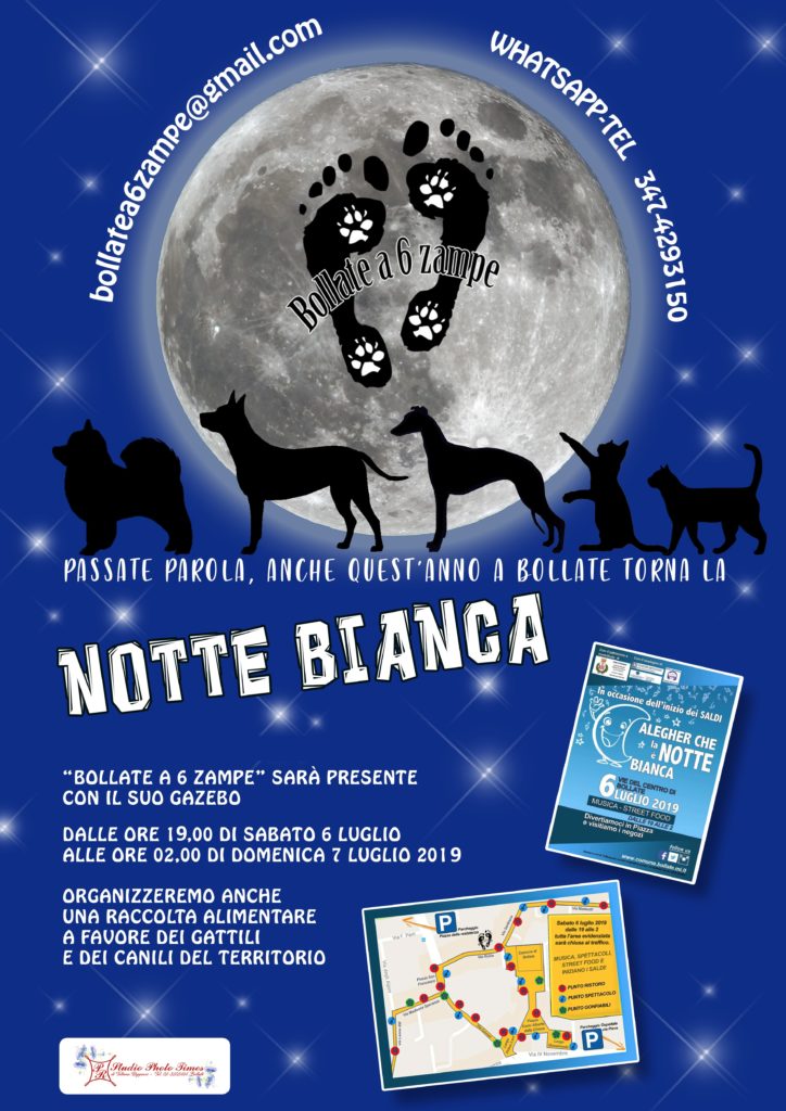 eventi bollate a 6 zampe
