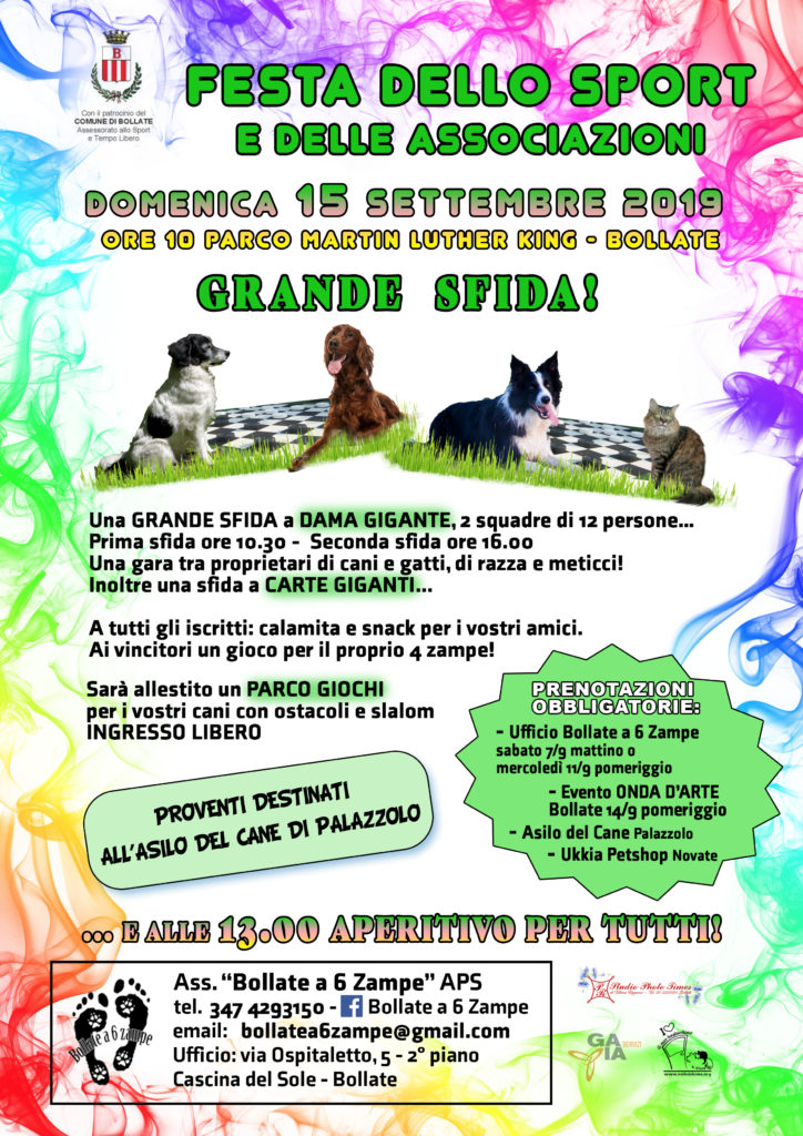 eventi bollate a 6 zampe