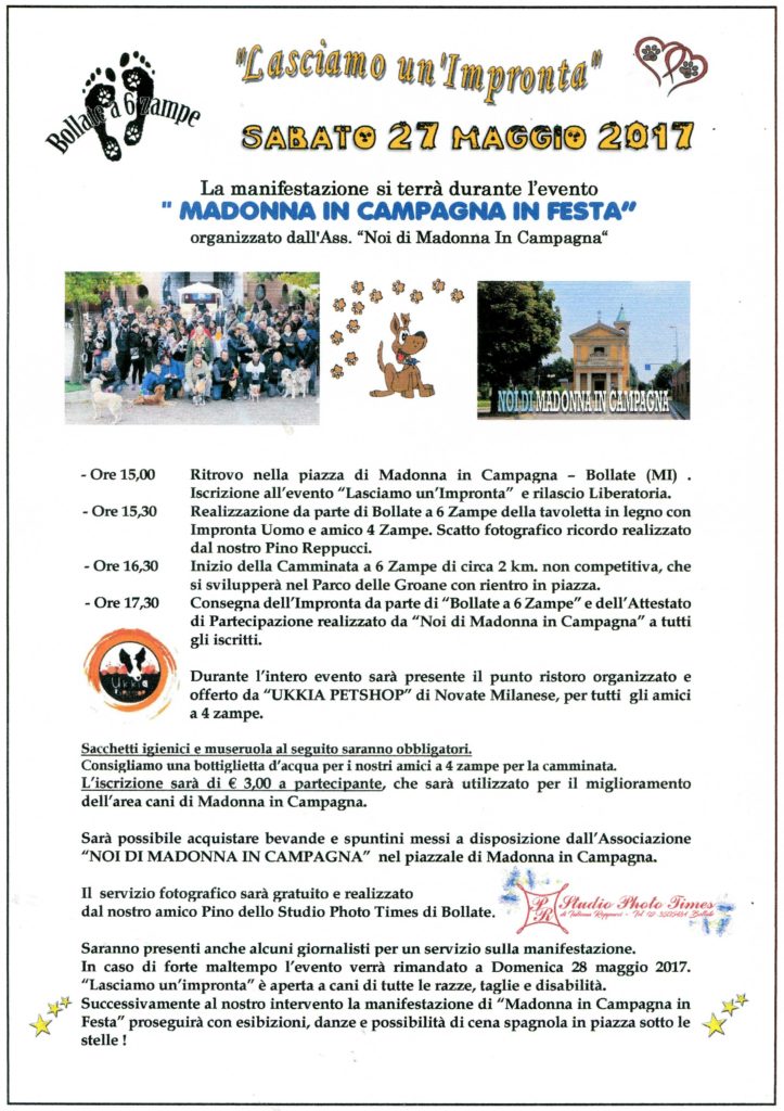 eventi bollate a 6 zampe