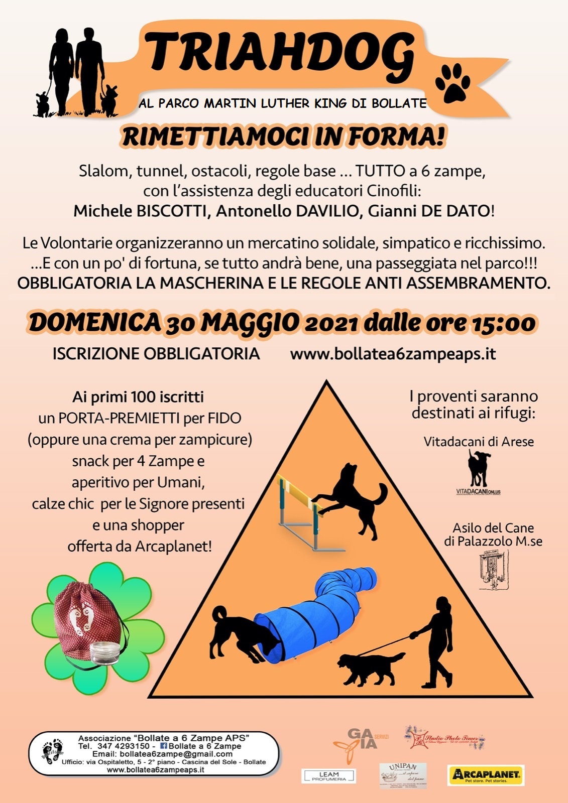 TriahDog eventi bollate a 6 zampe aps